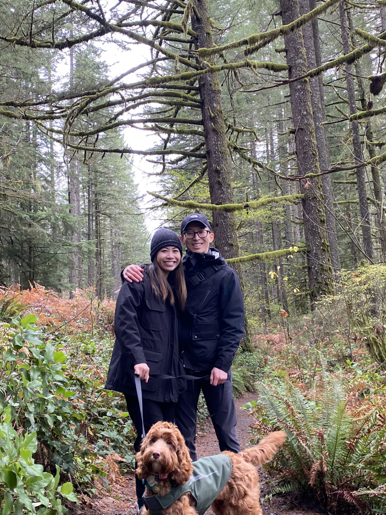 Vy and Robert - Silver Falls Photo